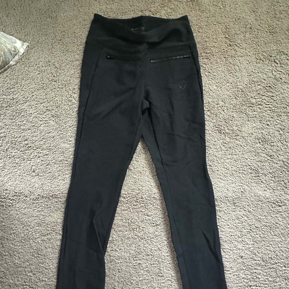 Athleta Black High-Waisted Leggings